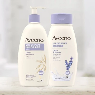 Aveeno Stress Relief Body Wash with Lavender & Chamomile  33 fl oz