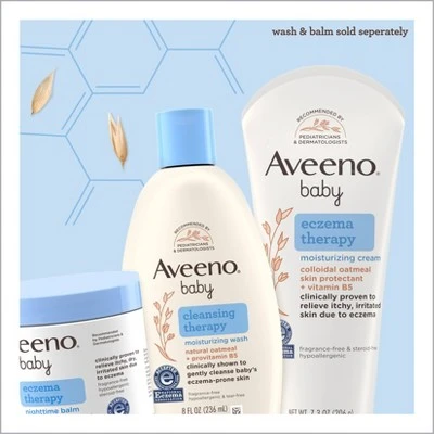 Aveeno Baby Eczema Therapy Nighttime Balm with Natural Oatmeal 11oz