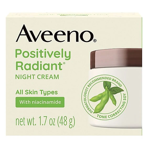 Aveeno Positively Radiant Intensive Night Cream Facial Moisturizer