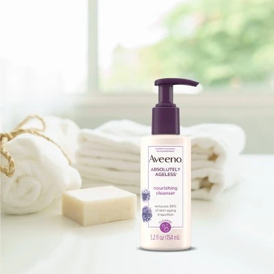 Aveeno Absolutely Ageless Facial Nourishing Anti Aging Cleanser 5.2 fl oz