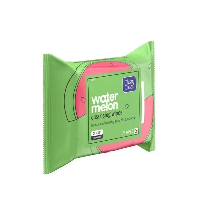 Clean & Clear Watermelon Cleansing Wipes  25ct
