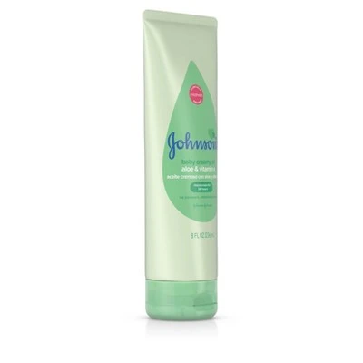 Johnson's Creamy Aloe & Vitamin E Oil  8 fl oz