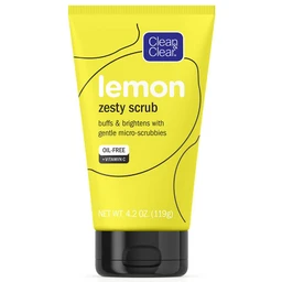Clean & Clear Clean & Clear Lemon Zesty Oil Free Face Scrub with Vitamin C  4.2oz
