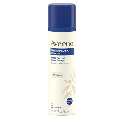 Aveeno Therapeutic Shave Gel with Oat for Sensitive Skin  7oz