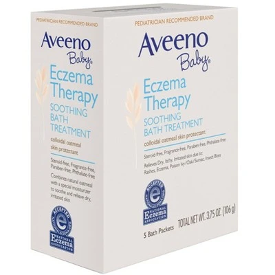Aveeno Baby Soothing Bath Treatment 3.75oz 5ct