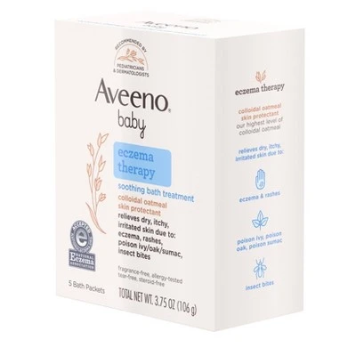 Aveeno Baby Soothing Bath Treatment 3.75oz 5ct