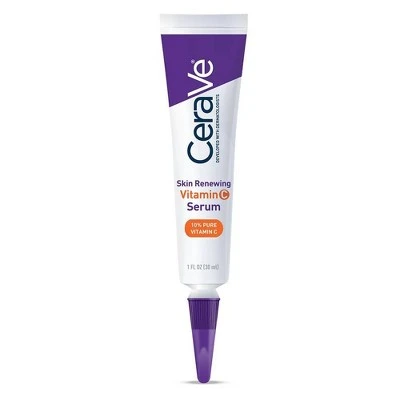 CeraVe Skin Renewing Vitamin C Face Serum With Hyaluronic Acid  1 fl oz