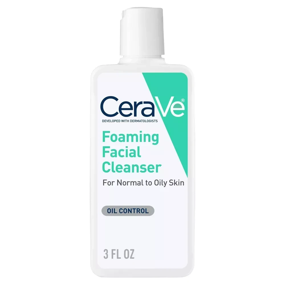 CeraVe Foaming Facial Cleanser for Normal to Oily Skin, Fragrance Free  3oz