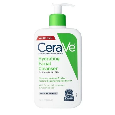 CeraVe Hydrating Facial Cleanser for Normal to Dry Skin  16 fl oz