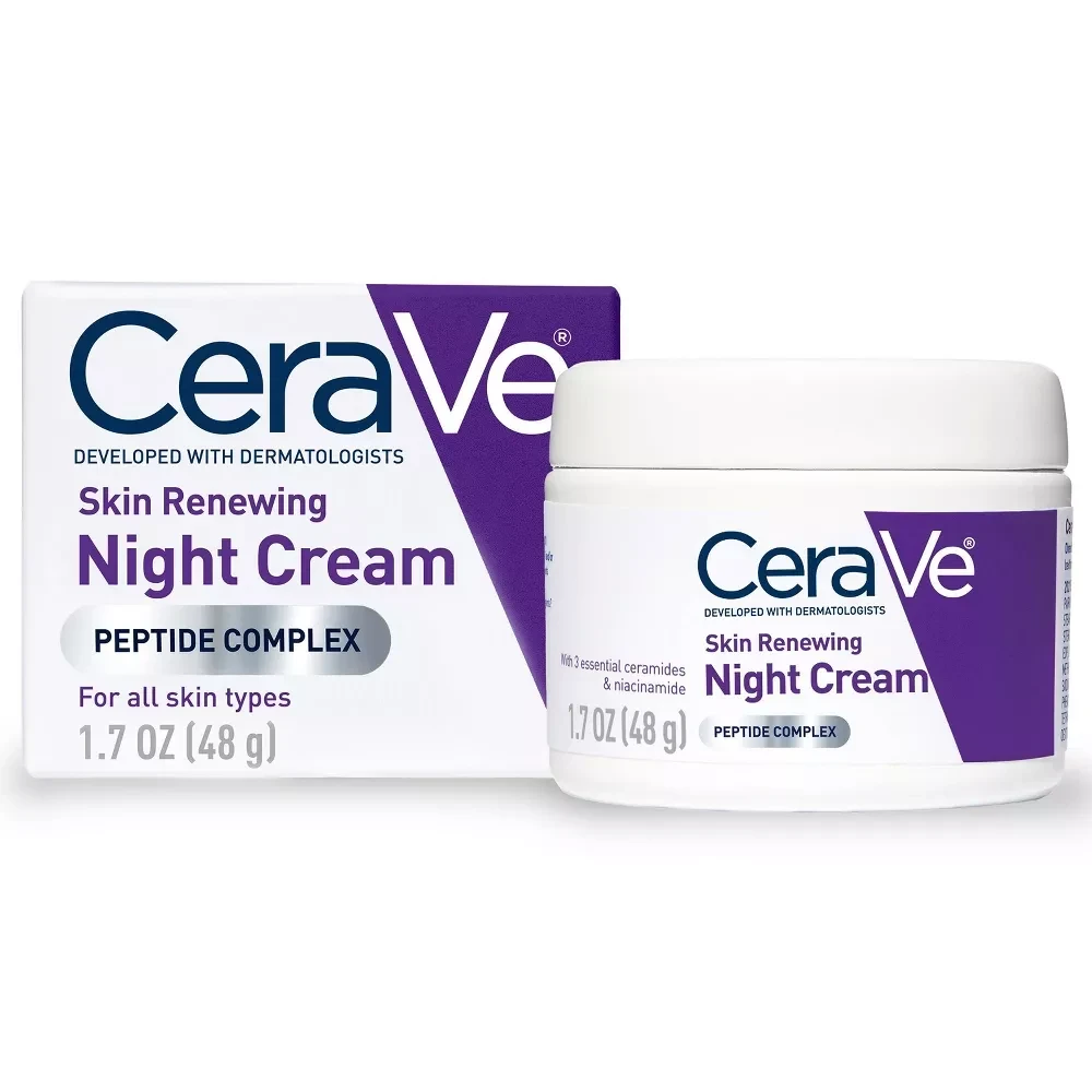 CeraVe Skin Renewing Night Cream to Soften Skin 1.7oz