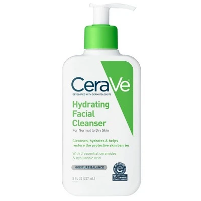 CeraVe Hydrating Facial Cleanser For Normal To Dry Skin 8 fl oz