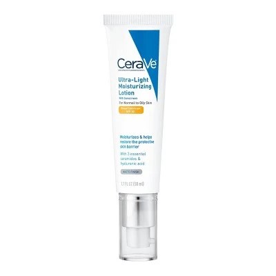 CeraVe Ultra Light Moisturizing Face Lotion with Sunscreen SPF 30 1.7 fl oz
