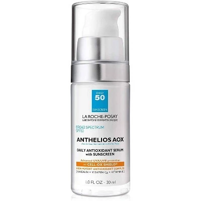 La Roche Posay Anthelios AOX Daily Antioxidant Face Serum with Sunscreen  SPF 50  1.0 fl oz