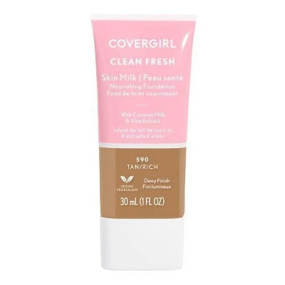 COVERGIRL Clean Fresh Skin Milk Medium Shades Foundation  1 fl oz