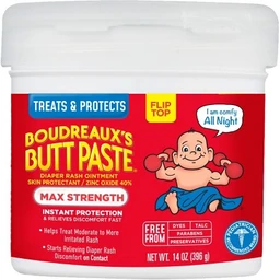 Boudreaux's BP Boudreaux's Butt Paste Maximum Strength Diaper Rash Ointment Jar  14oz