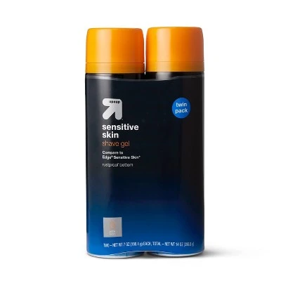 Men's Sensitive Skin Shave Gel Twin Pack  7oz/2pk  Up&Up™