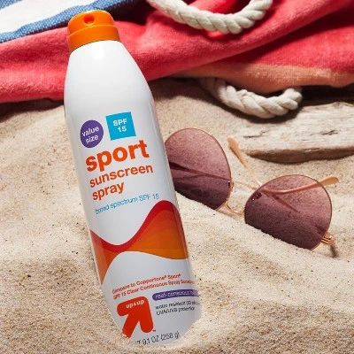 Sport Sunscreen Spray  SPF 15  9.1oz  Up&Up™