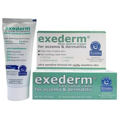 Exederm Flare Control 1% Hydrocortisone Anti Itch Cream 2oz