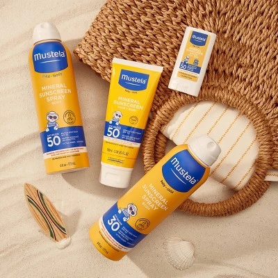 Mustela Fragrance Free Mineral Baby Sunscreen Lotion SPF 50  3.38 fl oz