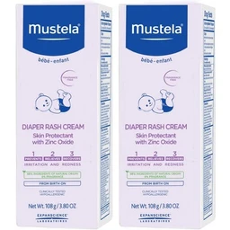 Mustela Mustela Fragrance Free Diaper Rash Cream  2 pk/7.6 oz Total