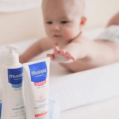 Mustela Sensitive Moisturizing Soothing Baby Body Lotion Fragrance Free  6.76 fl oz