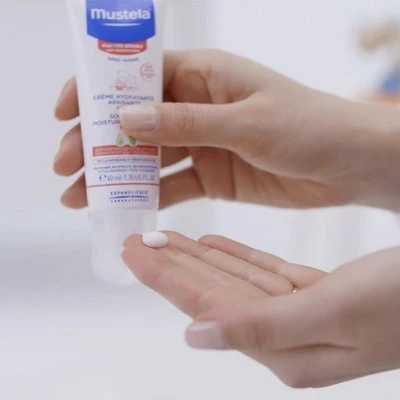 Mustela Sensitive Soothing Moisturizing Baby Face Cream Fragrance Free  1.35 fl oz