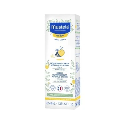 Mustela Nourishing Baby Face Cream Moisturizing Baby Lotion for Dry Skin  1.35 fl oz