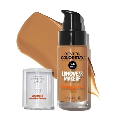 Revlon ColorStay Makeup Foundation for Combination/Oily Skin with SPF 15 Tan Shades  1 fl oz