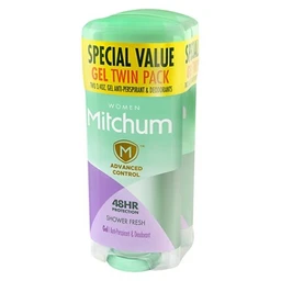 Lady Mitchum Mitchum Women's Advanced Control Shower Fresh Gel Antiperspirant & Deodorant Twin Pack 6.8oz