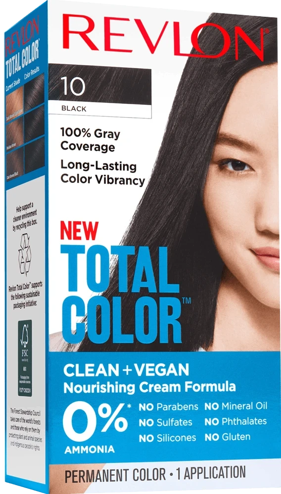 Revlon Total Color Clean & Vegan Hair Color With 100% Gray Coverage