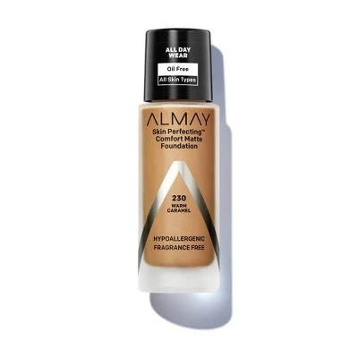 Almay Skin Perfecting Comfort Matte Foundation Tan Shades  1.0 fl oz