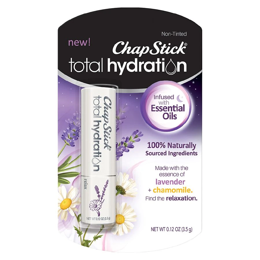 Chapstick Total Hydration Essential Oils Lip Balm  Relax  0.12oz