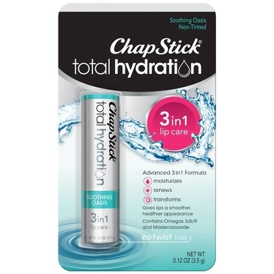 Chapstick Total Hydration Lip Balm Soothing Oasis 0.12oz
