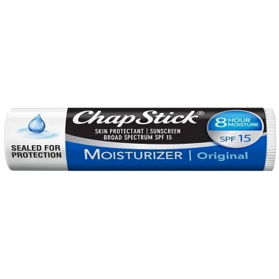 Chapstick Moisturizing Lip Balm  Original with SPF 15  3ct