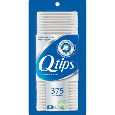 Q Tips Cotton Swabs 375ct