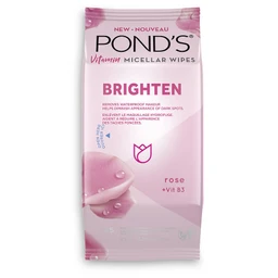 POND'S Pond's Vitamin Micellar Brighten Facial Wipes Vit B3 Rose 25ct