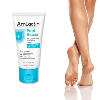 AmLactin Foot Repair Foot Cream Therapy AHA Cream 3oz