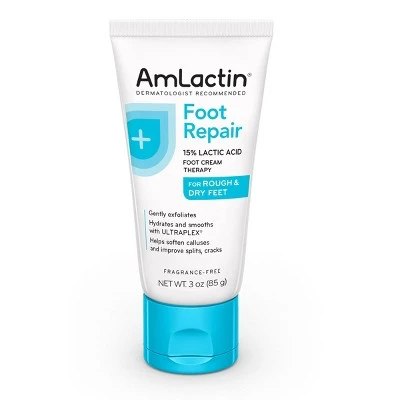 AmLactin Foot Repair Foot Cream Therapy AHA Cream 3oz