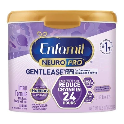 Enfamil NeuroPro Gentlease Gentle Infant Formula Powder  19.5oz
