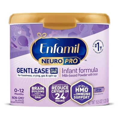 Enfamil NeuroPro Gentlease Gentle Infant Formula Powder  19.5oz