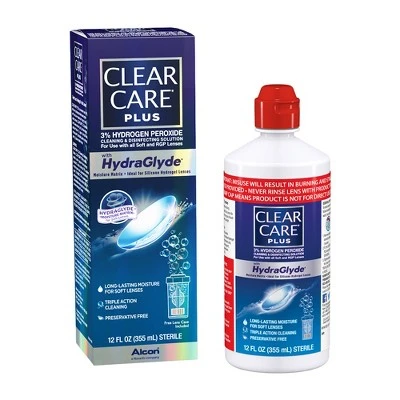 Clear Care Plus With Hydraglyde Contact Lens Solution For Soft Lenses
