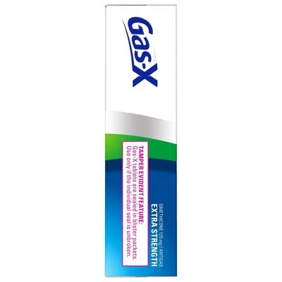 Gas X Extra Strength Anti gas Peppermint Creme Chewable Tablets  48ct
