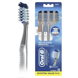 Oral-B Oral B Cross Action All In One Manual Toothbrush, Soft