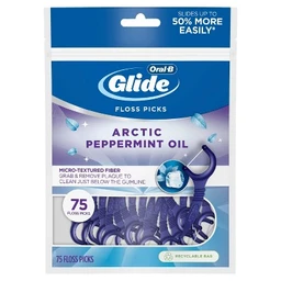 Oral-B Oral B Glide Arctic Peppermint Oil Dental Floss Picks Mint  75ct