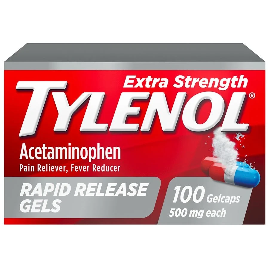 Tylenol Extra Strength Pain Reliever & Fever Reducer Rapid Release Gelcaps Acetaminophen