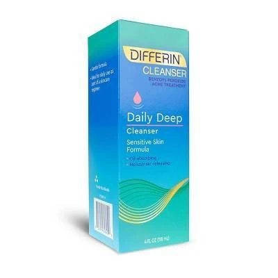 Differin Daily Deep Cleanser with Benzoyl Peroxide 4oz