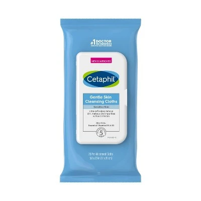 Cetaphil Gentle Skin Cleansing Cloths Unscented  25ct