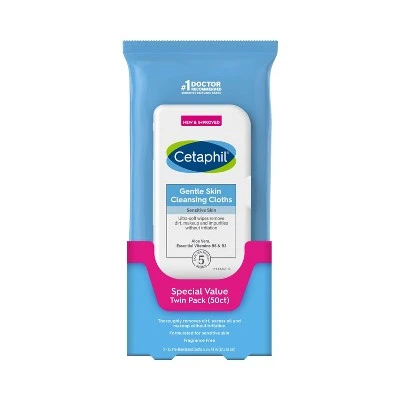 Cetaphil Gentle Skin Cleansing Cloths  50ct