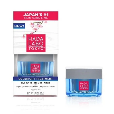 Unscented Hada Labo Tokyo Overnight Treatment Cream  1.76oz