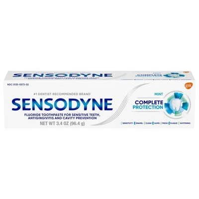 Sensodyne Complete Protection Sensitivity Toothpaste with Cavity & Gingivitis Protection (2016 form
